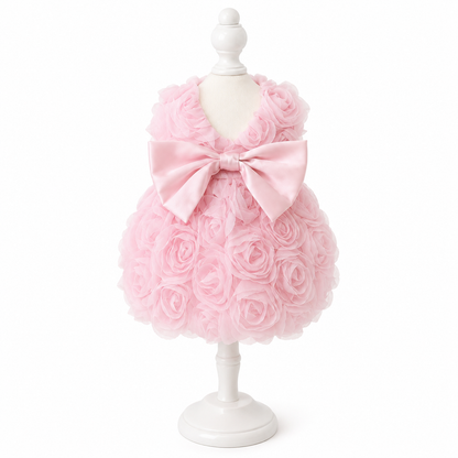 pink princess puppy dress