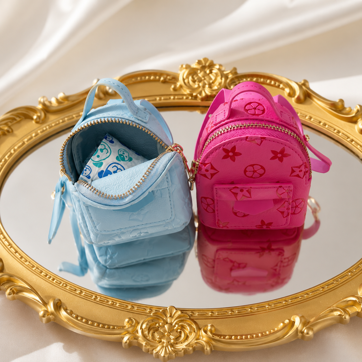 pink pet poop bag dispenser