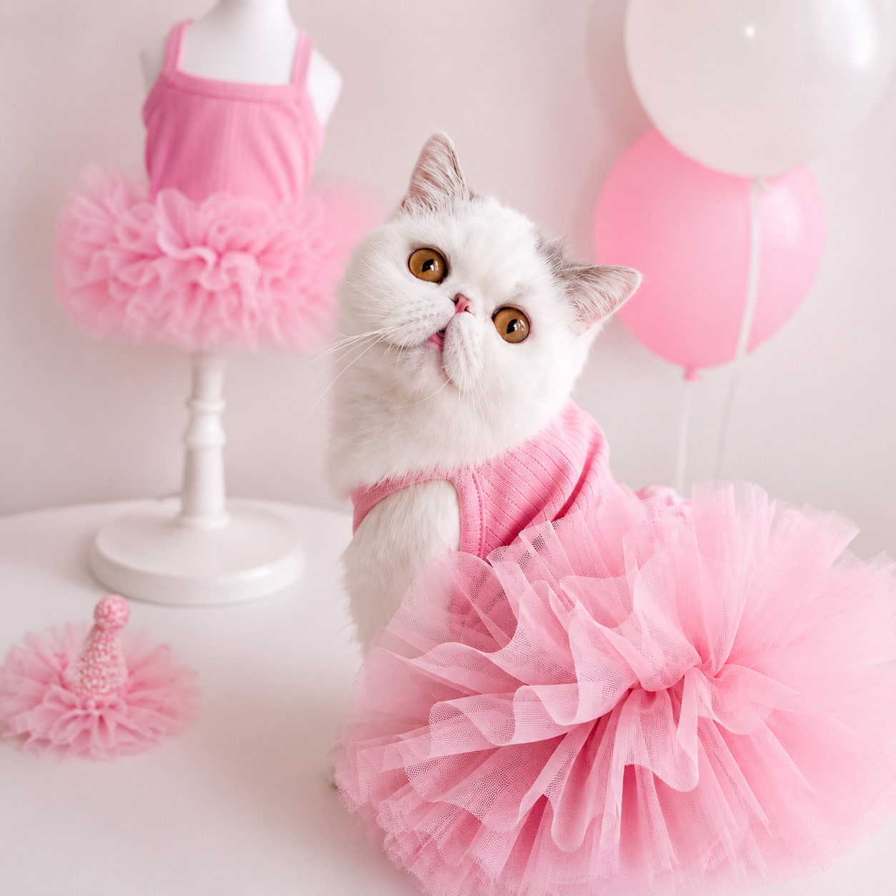Luxury pet tutu outfit for birthdays