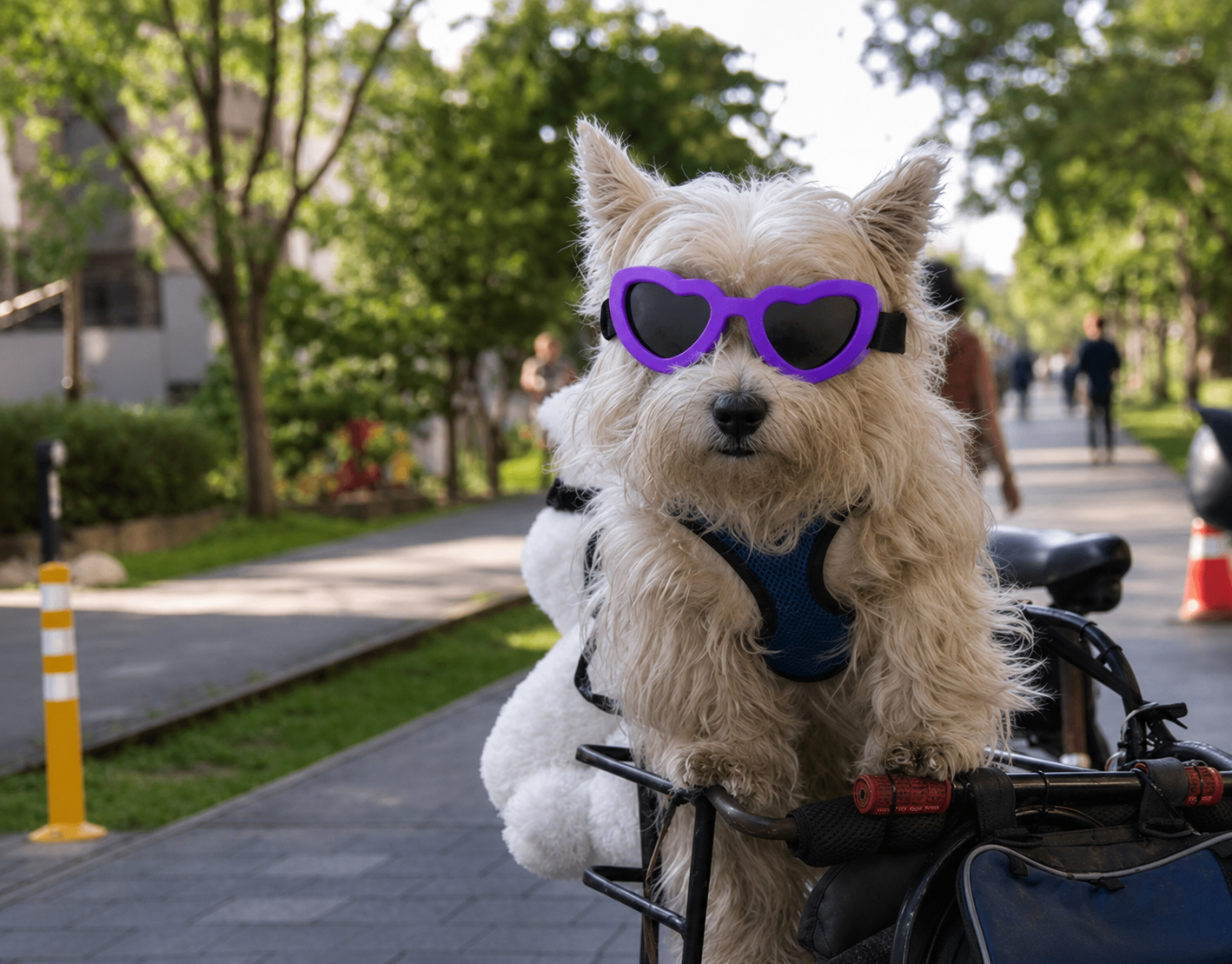cute dog goggles with adjustable elastic strap