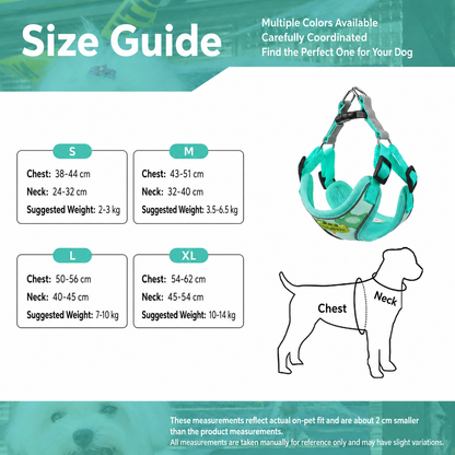 reflective mesh pet vest harness
