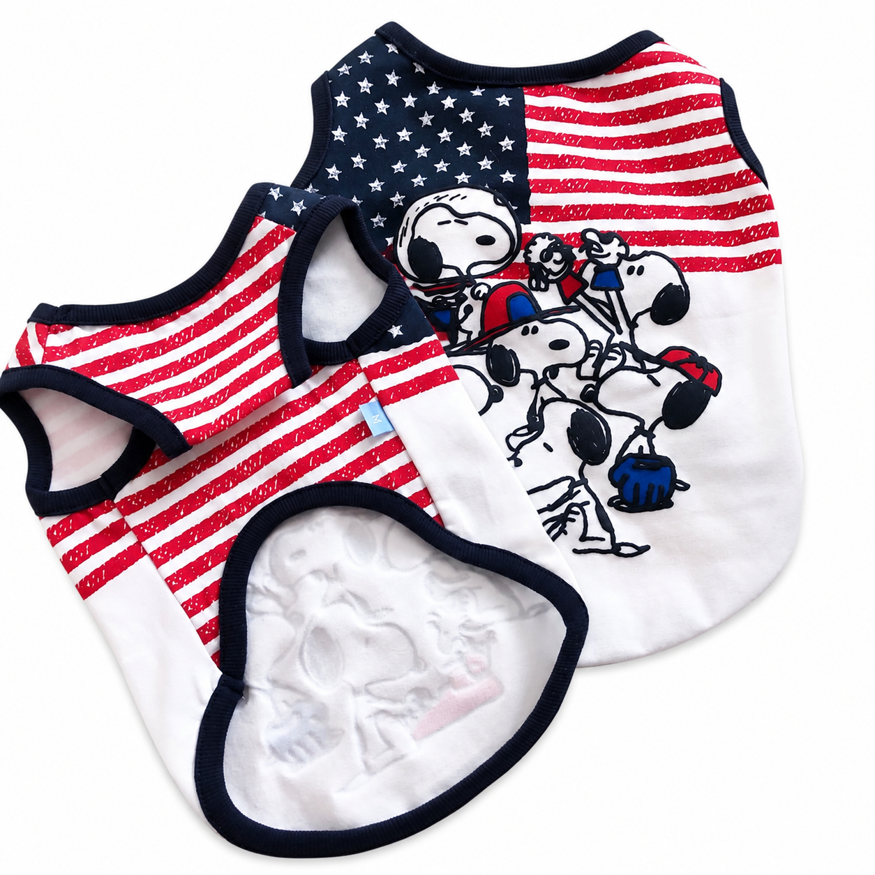 USA flag dog shirt for Fourth of July celebrations and patriotic events
