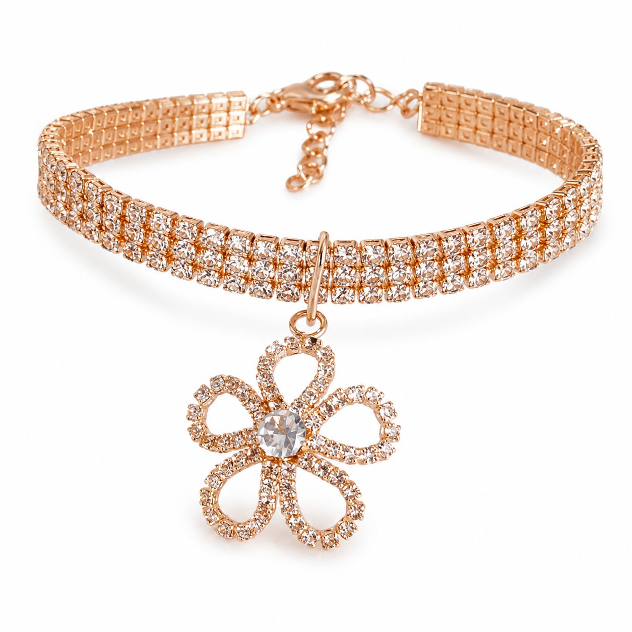 Daisy Crystal Pet Necklace – Sparkle & Grace