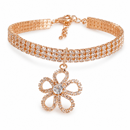 Daisy Crystal Pet Necklace – Sparkle & Grace
