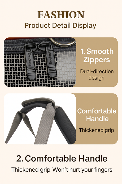 Rolling Pet Carrier – Bus Style Travel Bag with Wheels &amp; Mesh Panels