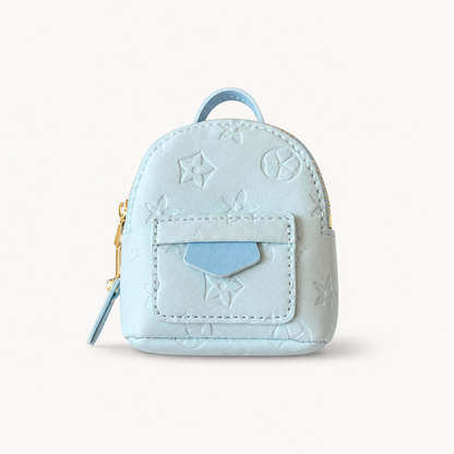 Luxury Mini Backpack Dog Waste Bag Holder – Boutique Pet Poop Bag Dispenser Purse with Front Pocket Design
