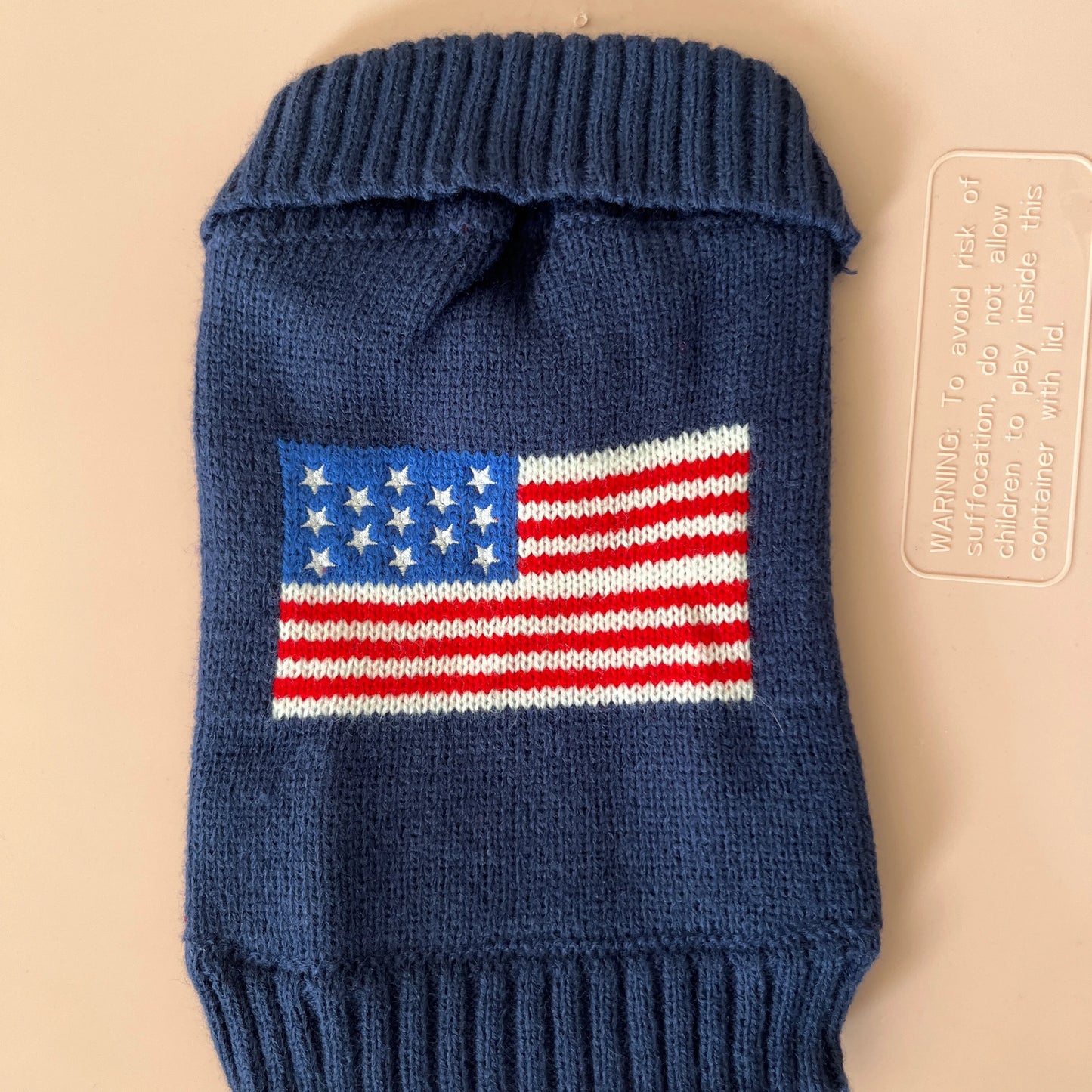 Dog sweater U.S  flag