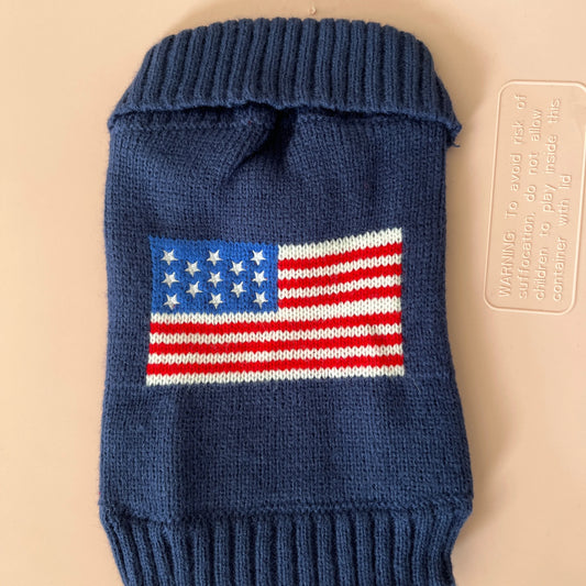 Dog sweater U.S  flag