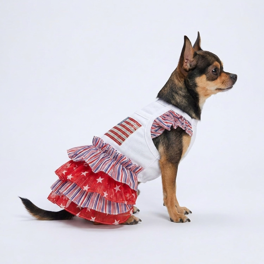 4th of july dog outfit puppy dress