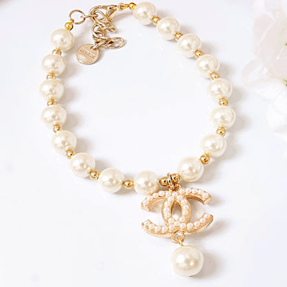 Pearls Charm Dog Necklace C** style