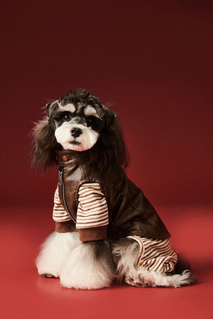 Chic Pup Leather Vest Dog Clothing