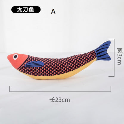 Cat Toy Catnip Fish Plush with Bell