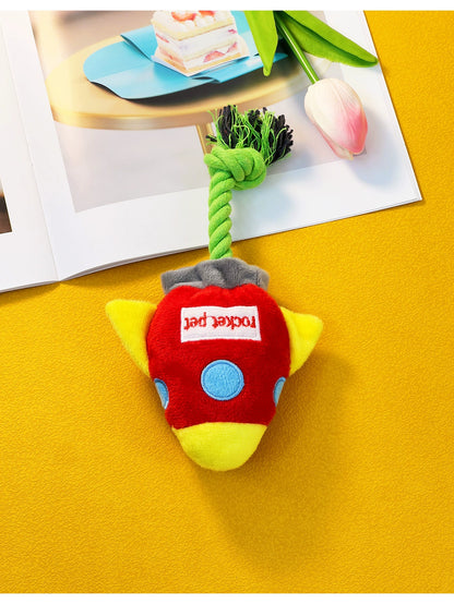 cute spaceship dog toy