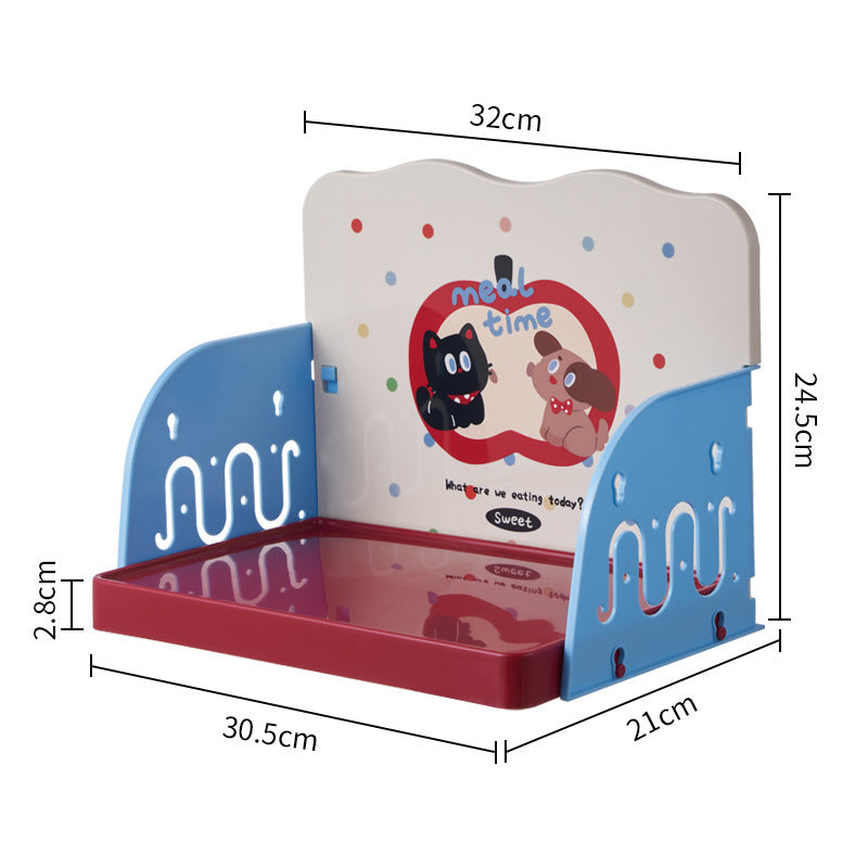 Anti-Spill Pet Feeding Tray with Splash Guard