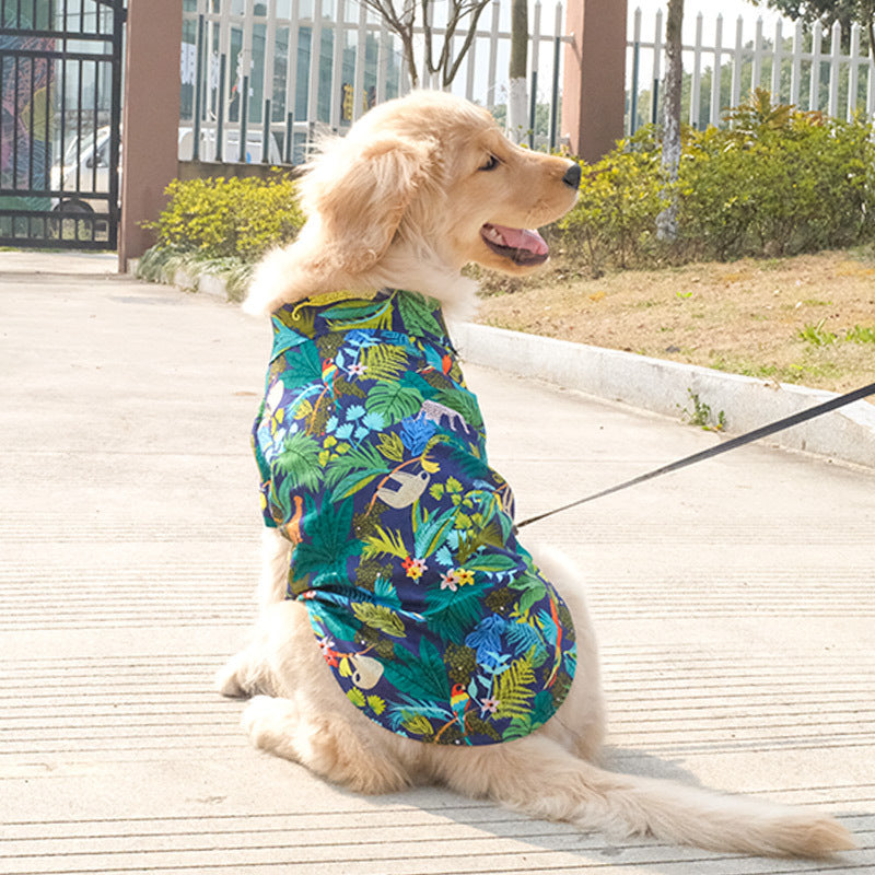 Dog Hawaii beach shirt 3 colors