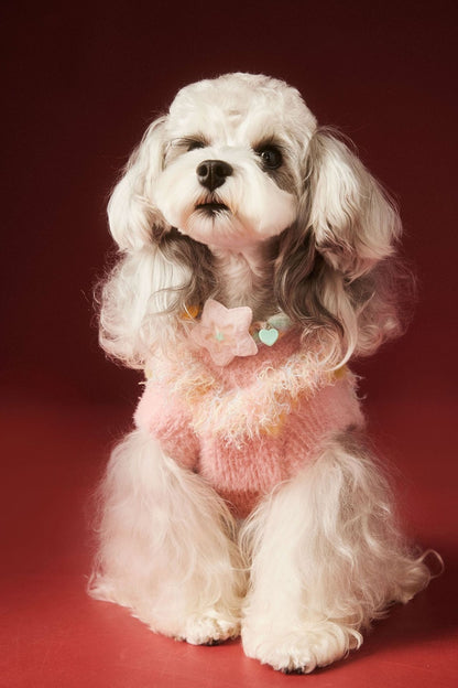 Cozy Heart Pet Sweater Dog Clothing