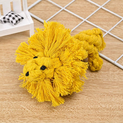 Cotton Rope Dog Toy – Cute Animals Chew