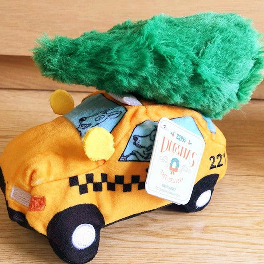Dog toy car carried Christmas tree