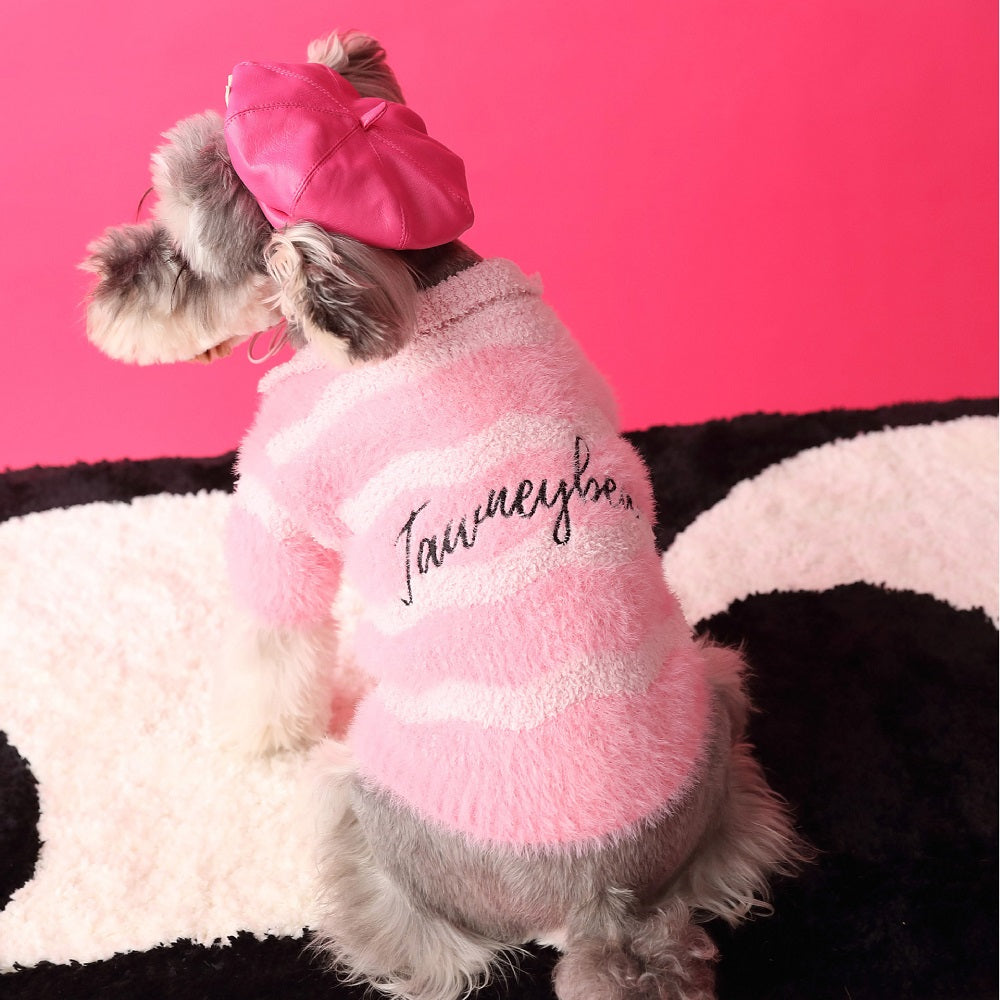 Pink Fluffy Pet Sweater