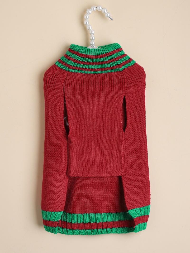 Christmas Pet Sweater • Knit Snowman & Pom-Pom Hat