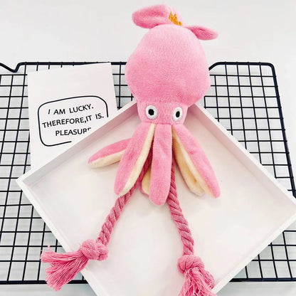 octopus rope dog toy