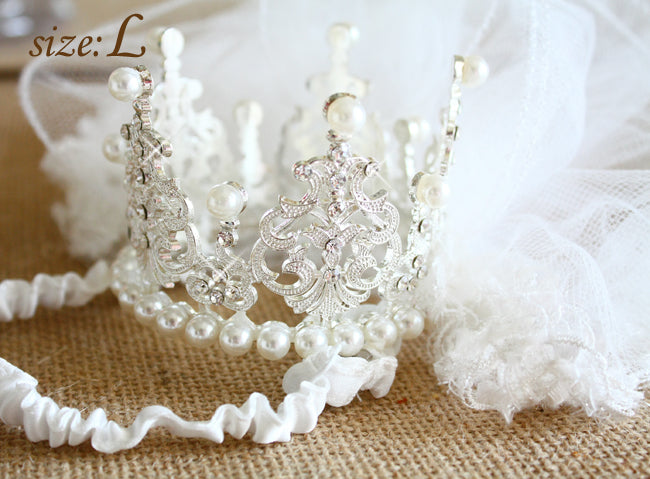 Royal Paws Tiara Veil Pet Royal Dog Accessories