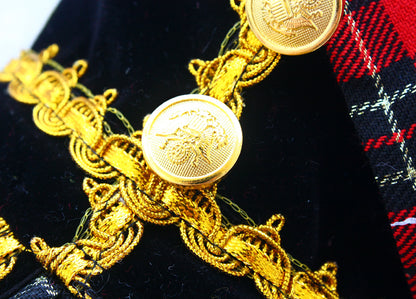 Royal Scottish Plaid Dog Dress Pet Outfit