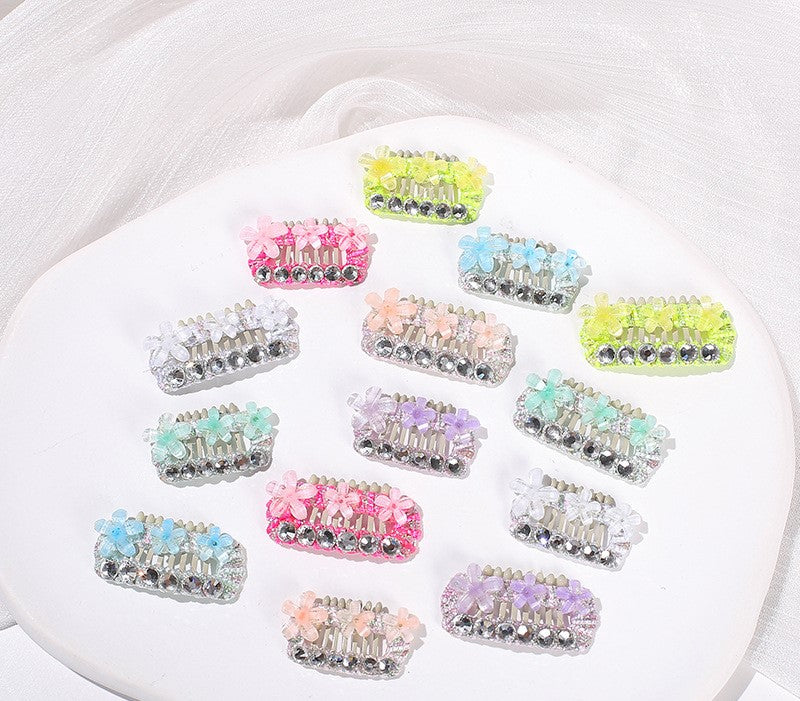 Pet Accessories Crystal Flower Mini Hair Clips for Dogs