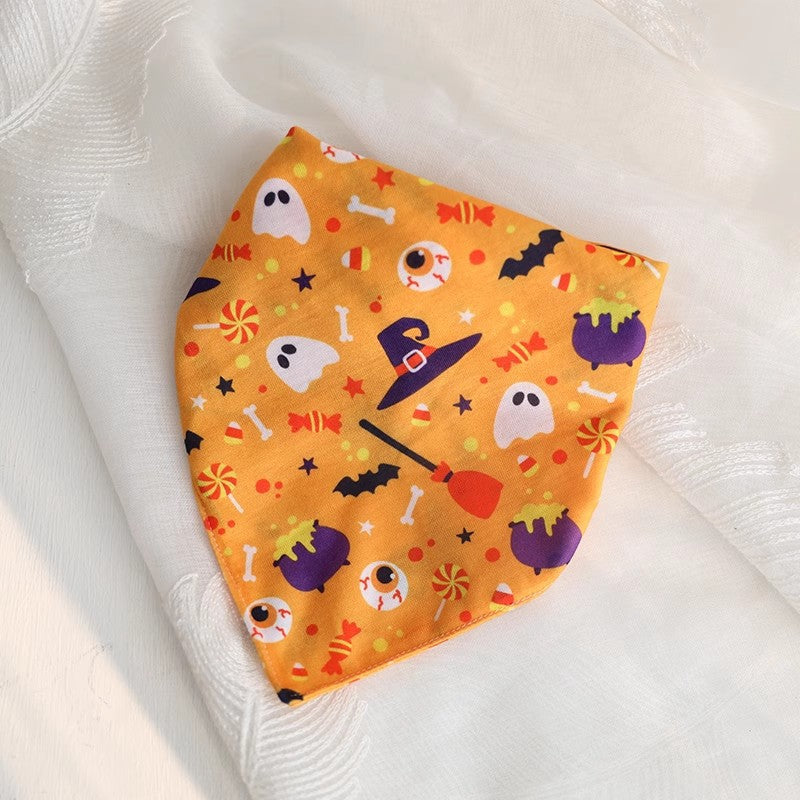 Halloween Pet Bandana • Tie-On Triangle Scarves