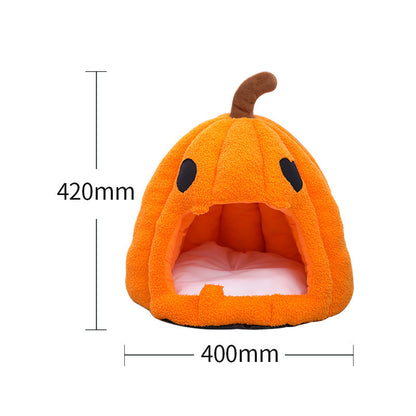 L pumpkin pet cave dimension diagram showing 40 cm diameter and 42 cm height