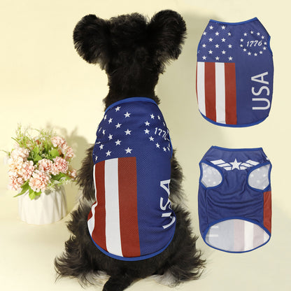 USA Patriotic Dog Tank – Lightweight & Breathable Summer Tee