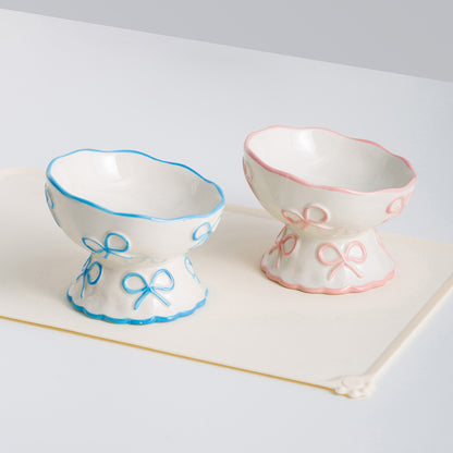 pastel pet food bowl