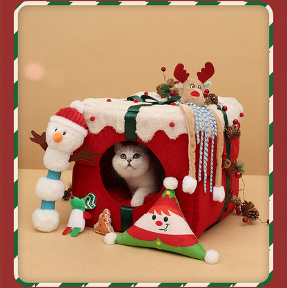 Christmas Gift Box Pet House