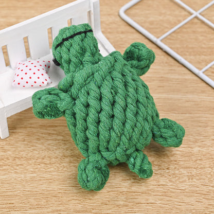 Cotton Rope Dog Toy – Cute Animals Chew