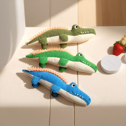 alligator plush chew toy for dogs