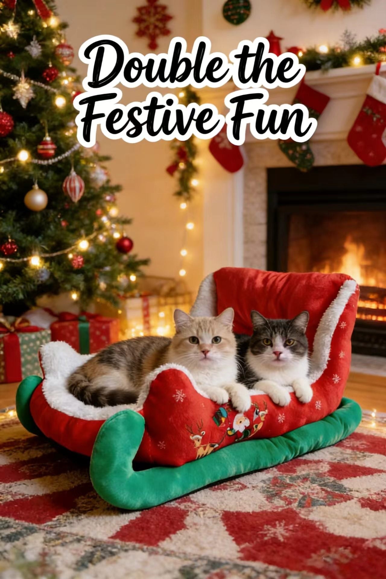 Christmas Sleigh Pet Bed