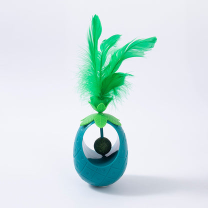 Interactive Cat Toy Tumbler with Catnip Ball