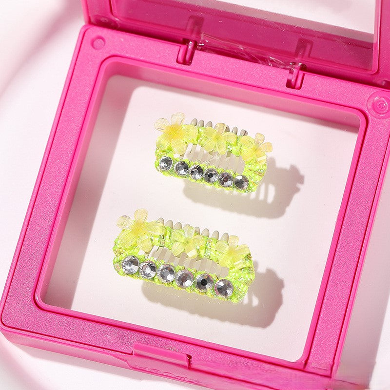 Pet Accessories Crystal Flower Mini Hair Clips for Dogs