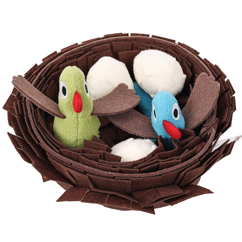 Dog toy birds nest
