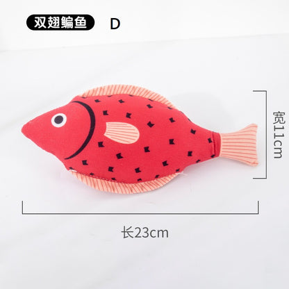 Cat Toy Catnip Fish Plush with Bell