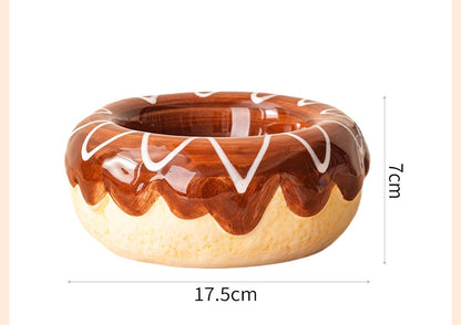 Donut Ceramic Pet Bowl (2 pieces per set)