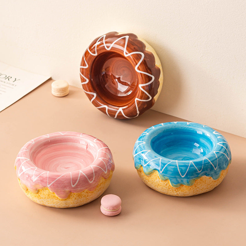Donut Ceramic Pet Bowl (2 pieces per set)