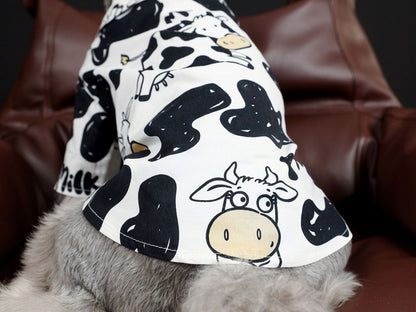 Moo-Cute Cow Shirt For Dog Pet