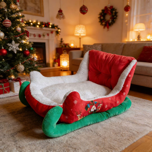 Christmas Sleigh Pet Bed