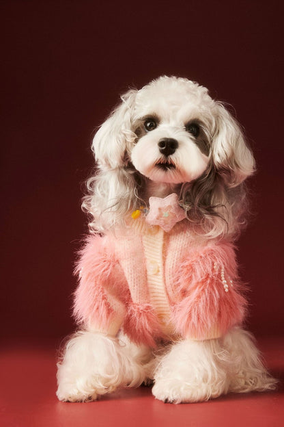 Elegant Pet Sweater Pink Jumper