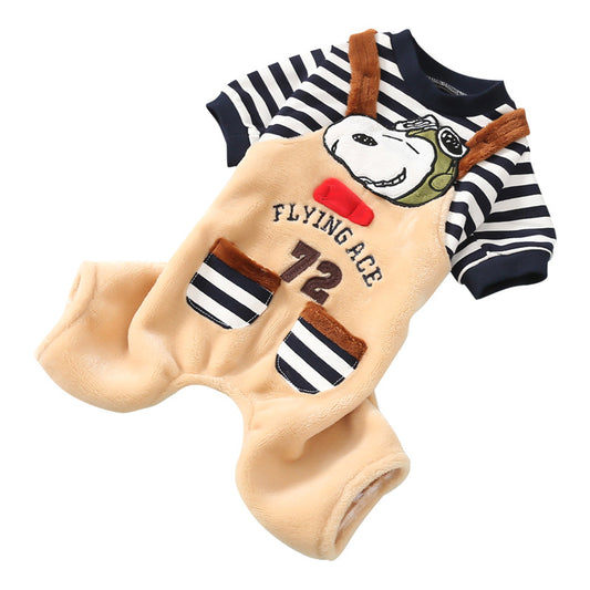 Dog outift jumpsuit Snoopy polit