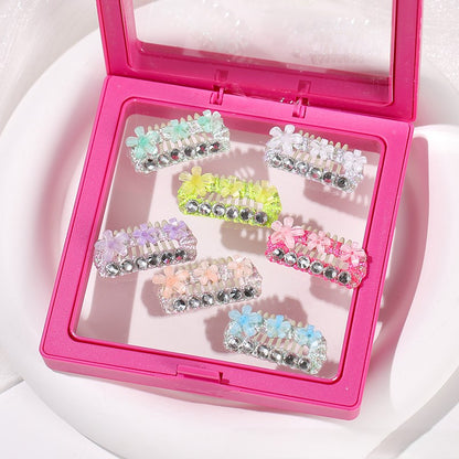 Pet Accessories Crystal Flower Mini Hair Clips for Dogs