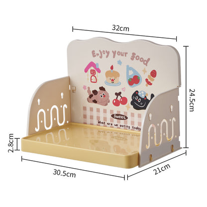 Anti-Spill Pet Feeding Tray with Splash Guard