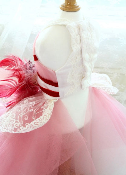 Pink Rose Princess Ball Gown For Dog & Cats