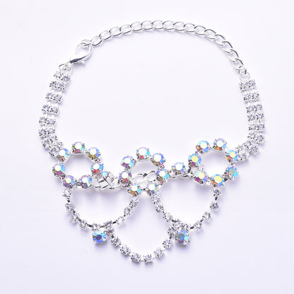 crystal rhinestone pet necklace collar